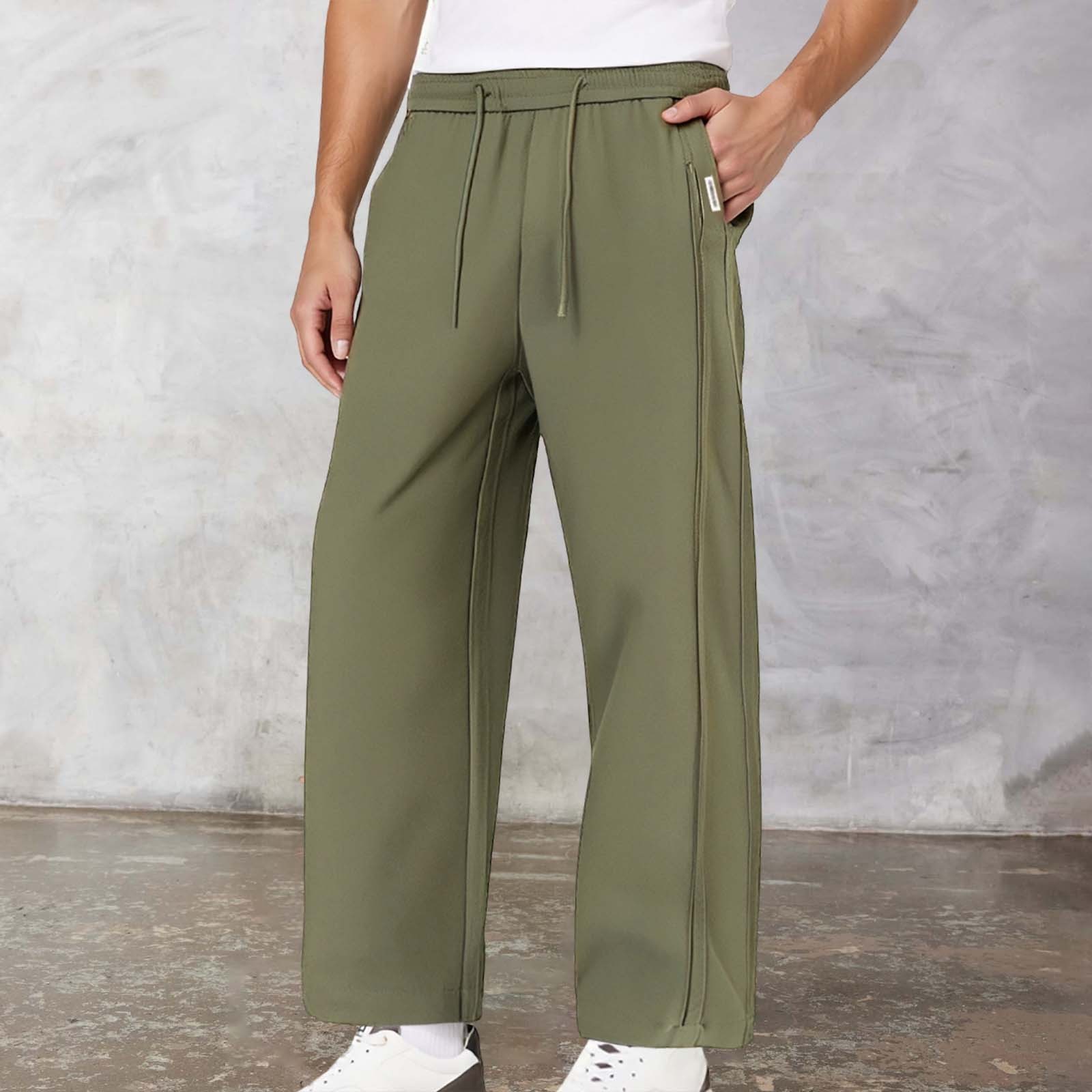 thumbnail image 2 of Pantalones finos de primavera-verano para hombre, estilo cimitarra: pantalones informales rectos de alta costura para uso diario, 2 of 8